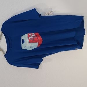 NWT Lularoe hudson just chill shirt blue Large